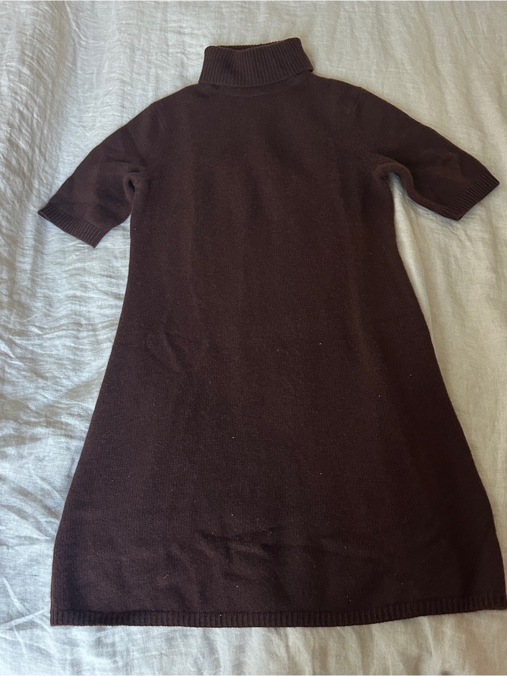 Doen Agathe Cashmere Dress ~ Dark Umber - Picture 4 of 7